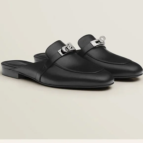 Hermes Oz mule in Black -Size 37-SOLD - Picture 1 of 4